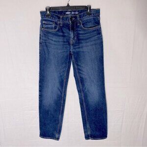 Old Navy Med Wash Basic Loose Built In Tough Built In Flex Straight Leg Jeans 29